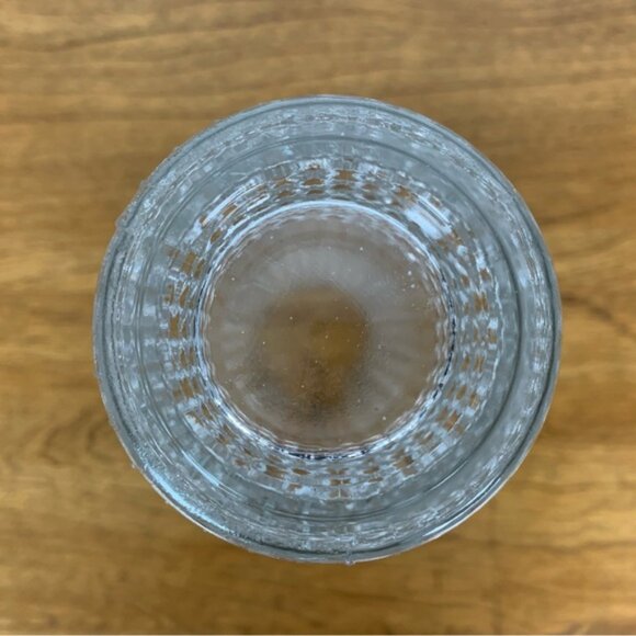 Sklo Union Vase Candle Drip Wax Czech Art Glass Vintage Clear Textured MCM - Picture 5 of 10